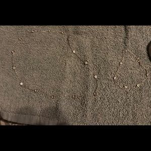 Station necklace and bracelet